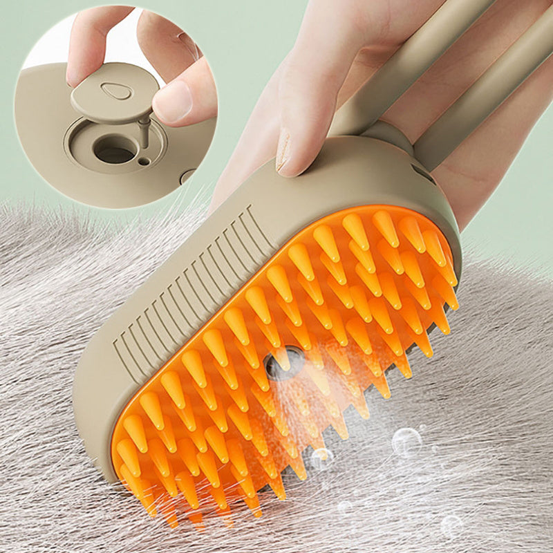 USB Pet Grooming Brush with Water Spray