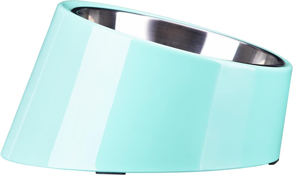 SuperDesign Slanted Stainless-Steel Pet Bowl
