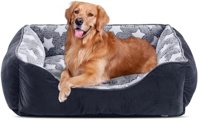 MIXJOY Washable Plush Dog Bed