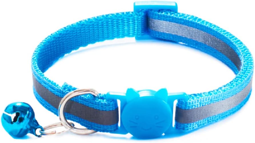 Qinao Reflective Cat Collars with Bells, Pack of 2