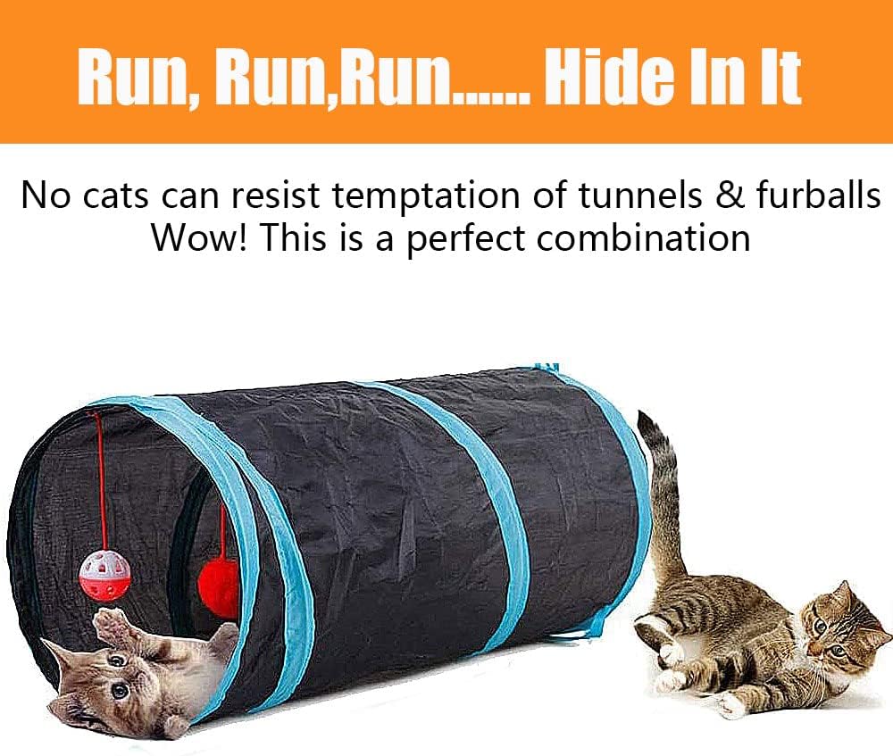 Speedy Panther Cat Tunnel and Toy Set, 21 Pieces