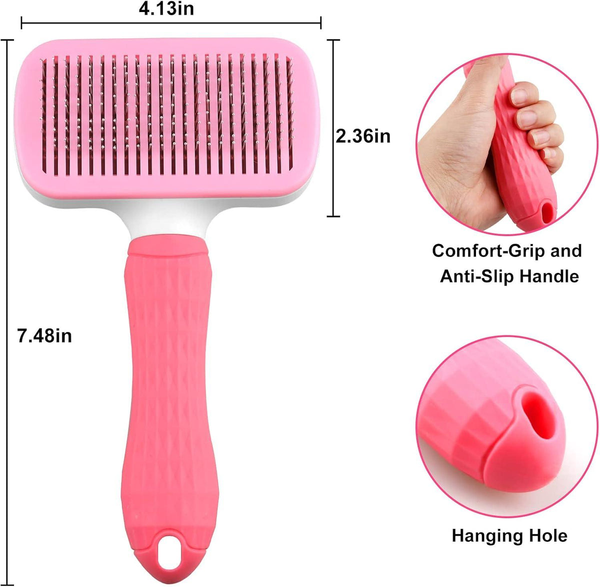 Elezenioc Self-Cleaning Pet Grooming Brush