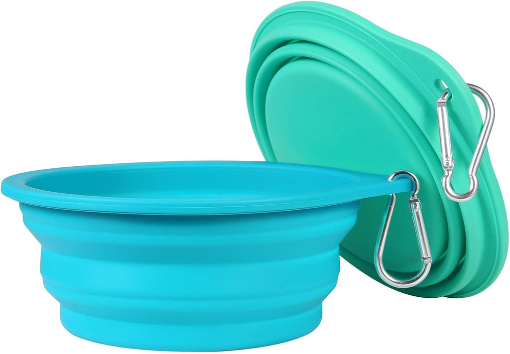 SLSON Collapsible Pet Travel Bowls, Pack of 2