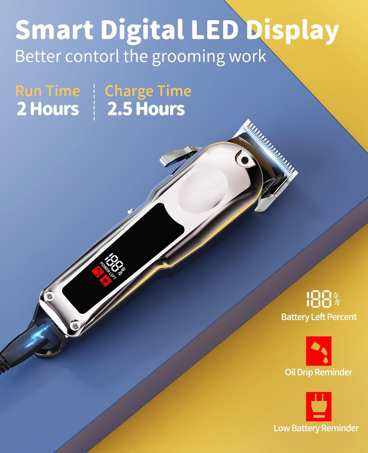 Kriogor Rechargeable Dog Grooming Clippers