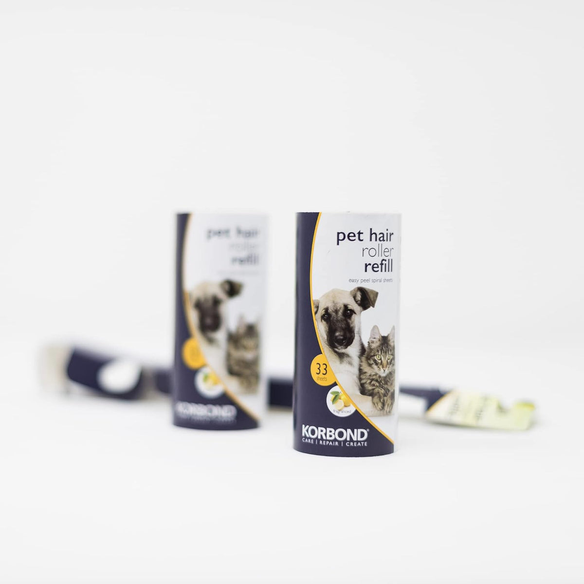 Korbond Lemon-Scented Lint Roller Refills
