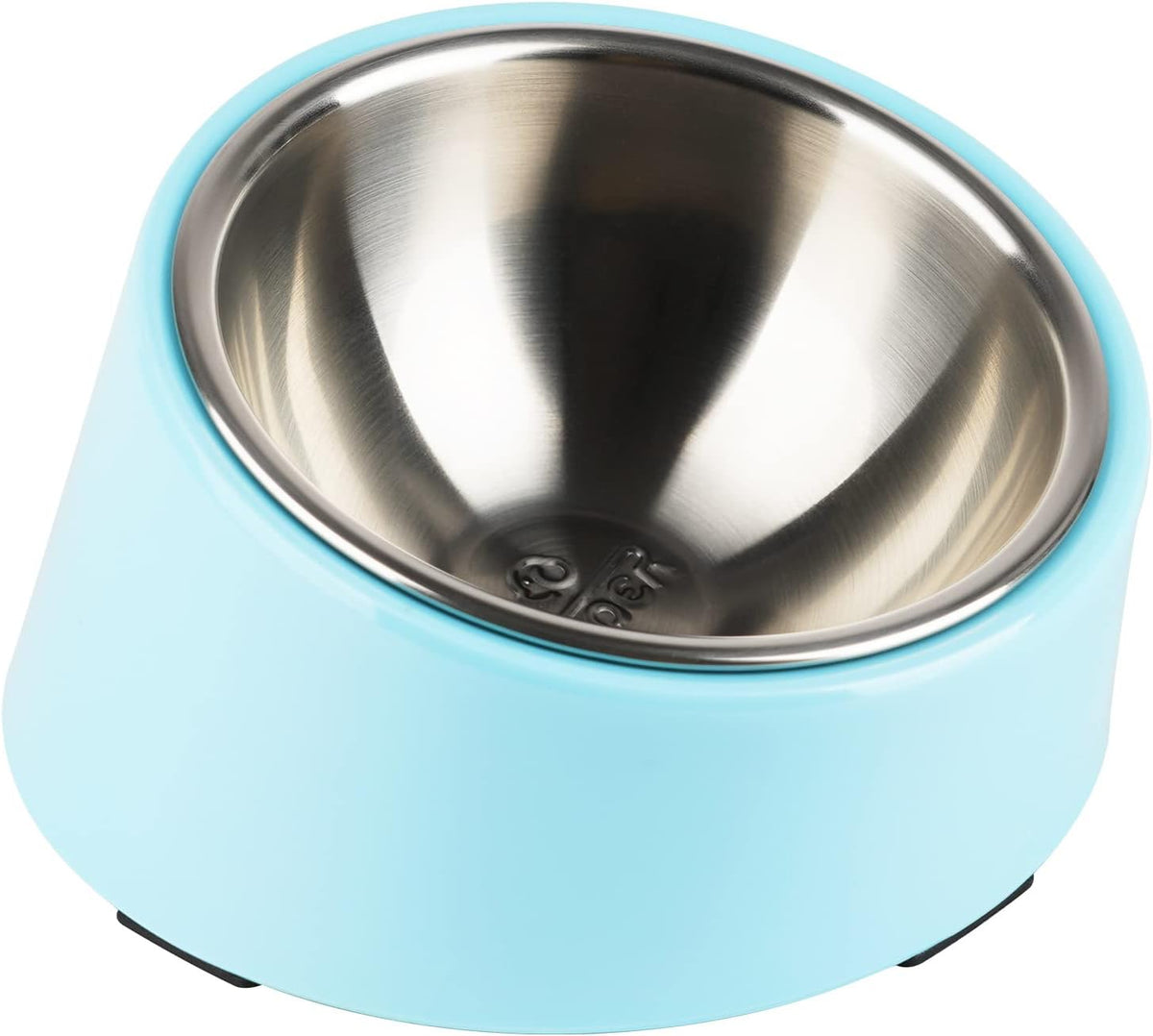 SuperDesign Slanted Stainless-Steel Pet Bowl