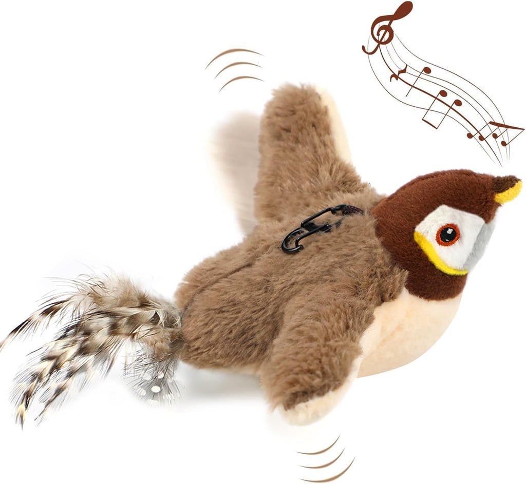 Nepfaivy Rechargeable Flapping Bird Cat Toy