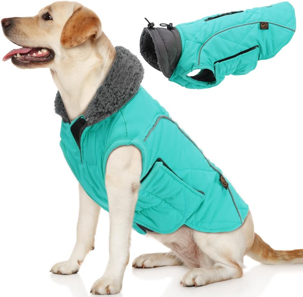 EMUST Fleece-Lined Winter Dog Coat