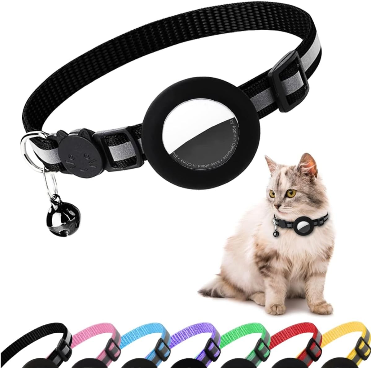 LONGYIFA Cat Collar with AirTag Holder