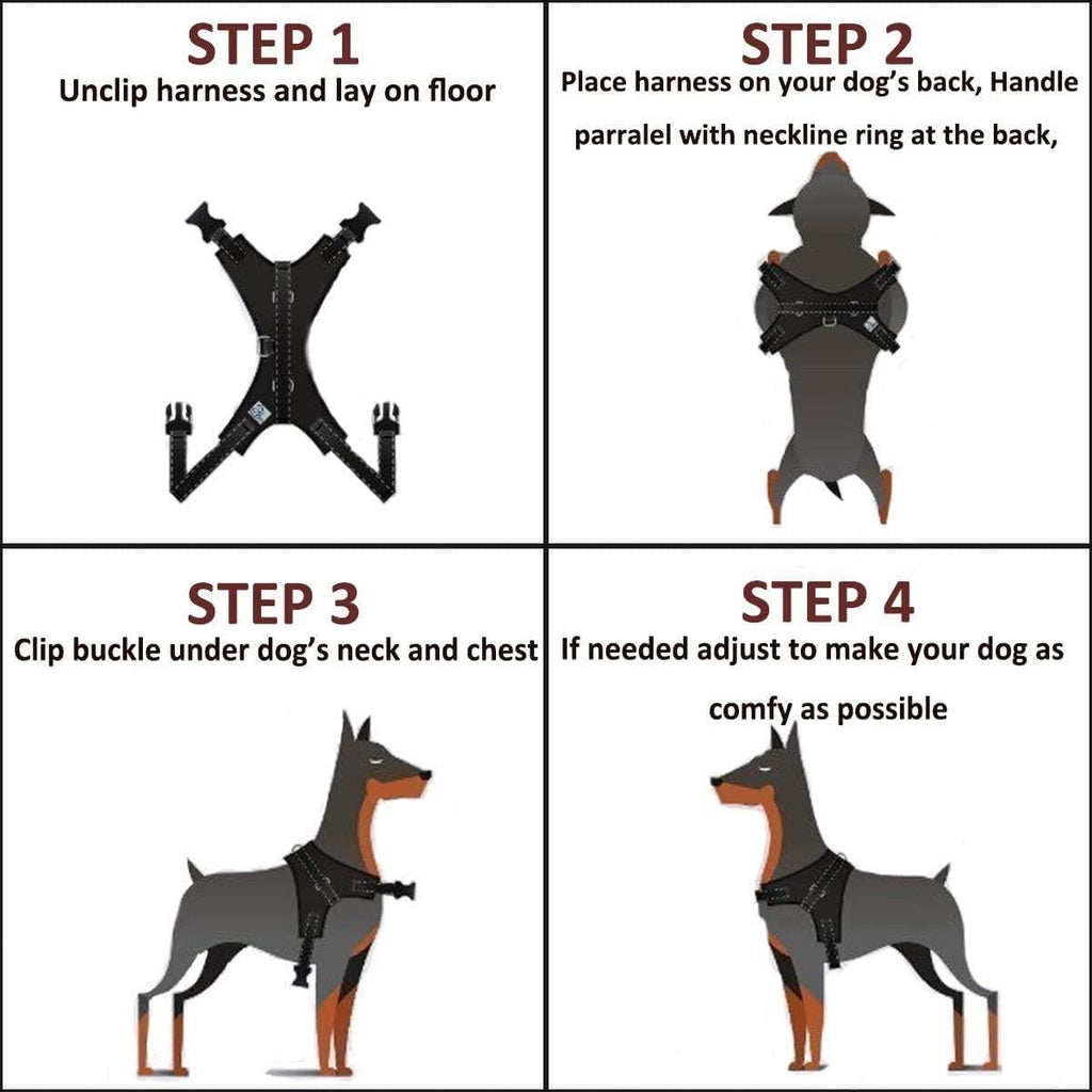 Musonic Adjustable Padded Dog Harness