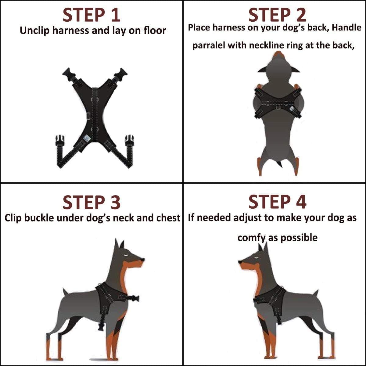 Musonic Adjustable Padded Dog Harness