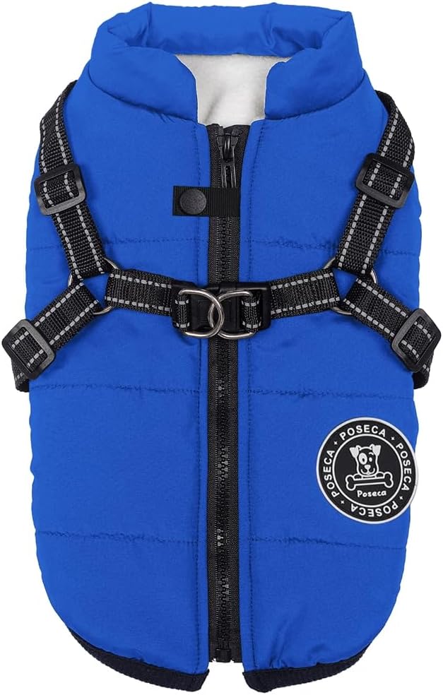 Poseca Dog Coat with Harness Attachment