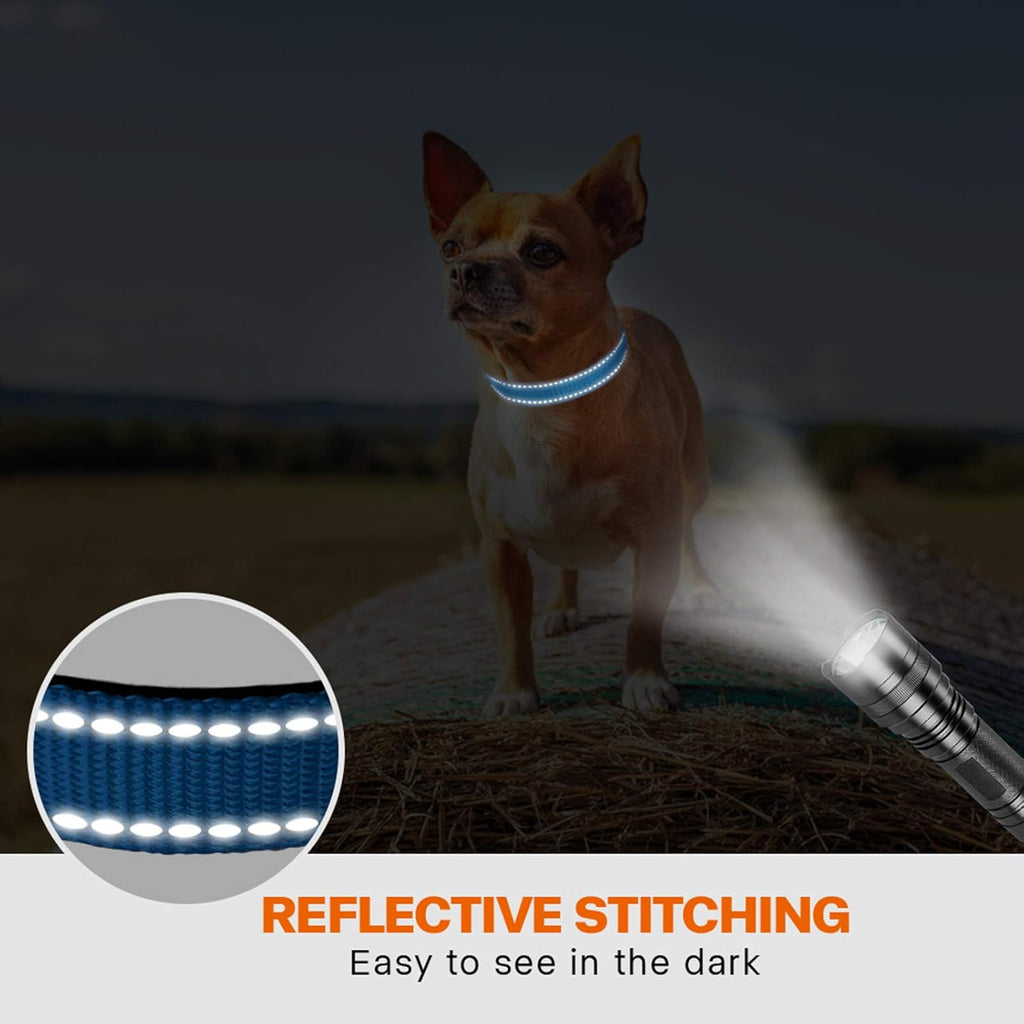 Taglory Reflective Nylon Dog Collar