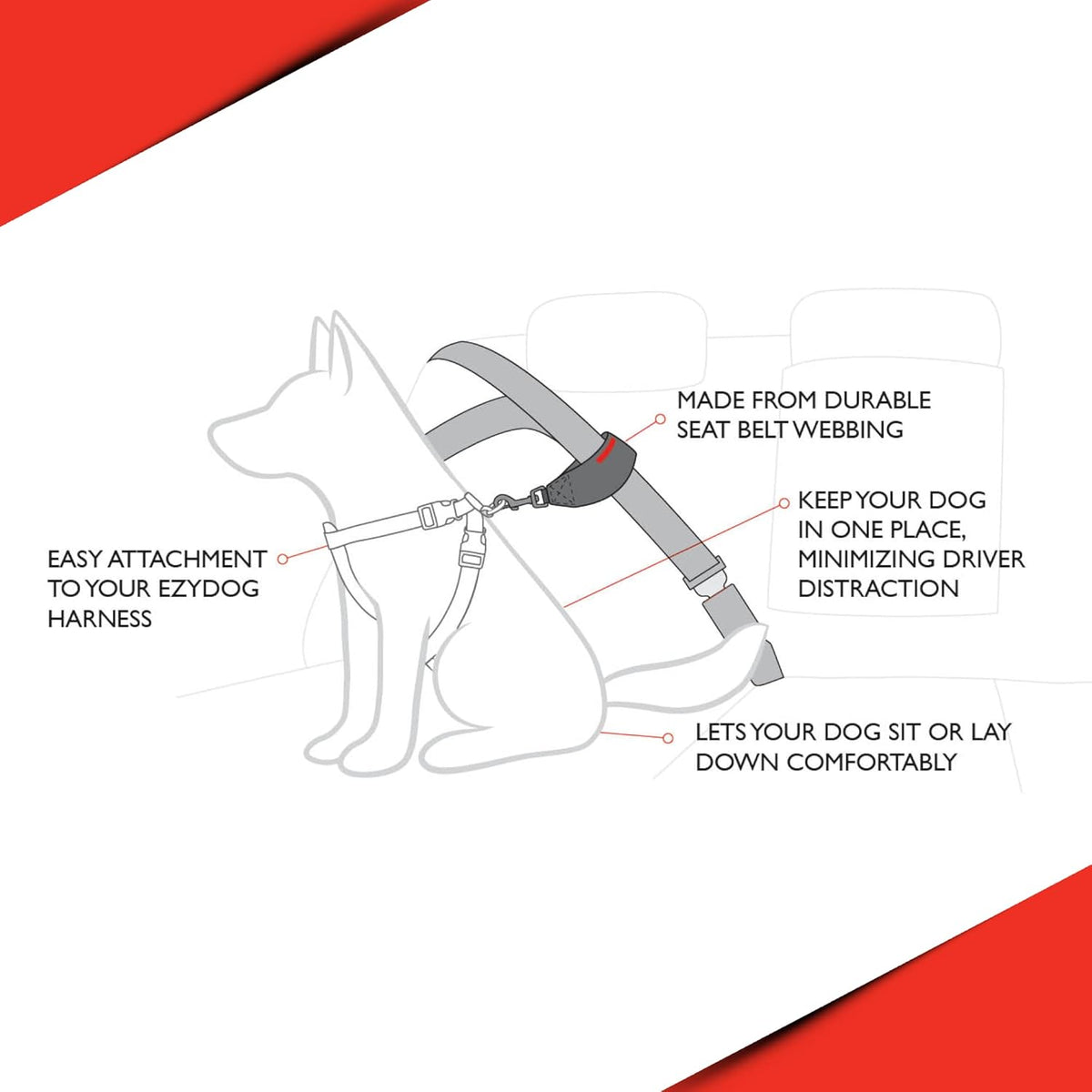 EzyDog Dog Seat-Belt Attachment