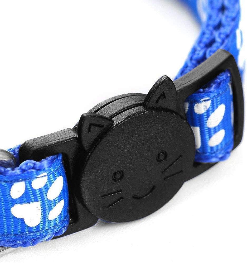 Reflective Cat Collars with Bells, Pack of 12