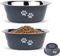 PETTOM Stainless-Steel Dog Bowls, Pack of 2