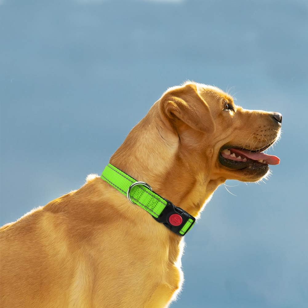 Taglory Reflective Nylon Dog Collar