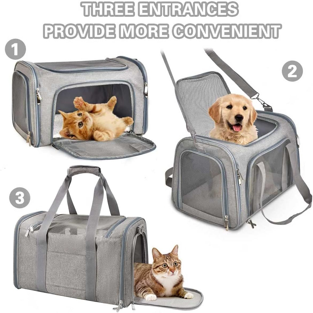 Qlfyuu Foldable Soft-Sided Pet Carrier