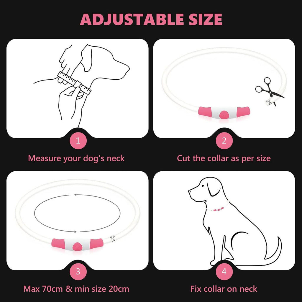 SerDa-Run Light-Up Dog Collar
