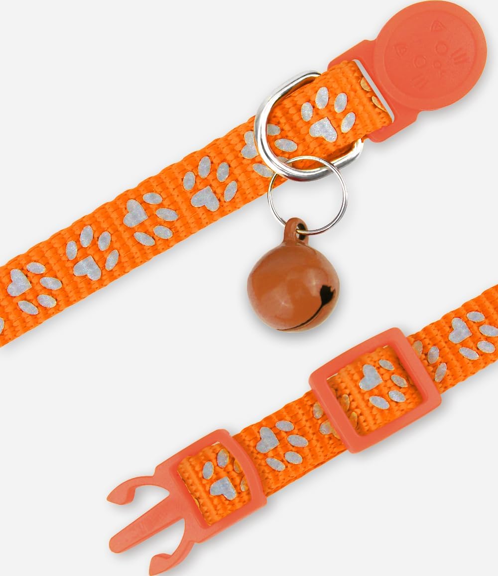 Taglory Reflective Cat Collars with Bells, Pack of 2