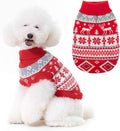 BINGPET Snowflake and Elk Pattern Dog Jumper