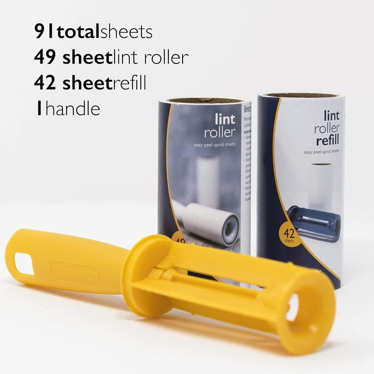 Korbond Pet Lint Roller and Refill Set