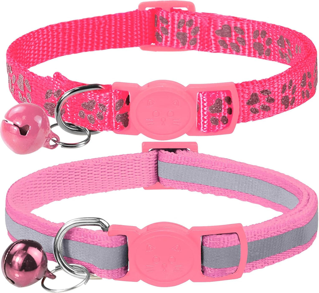 Taglory Reflective Cat Collars with Bells, Pack of 2