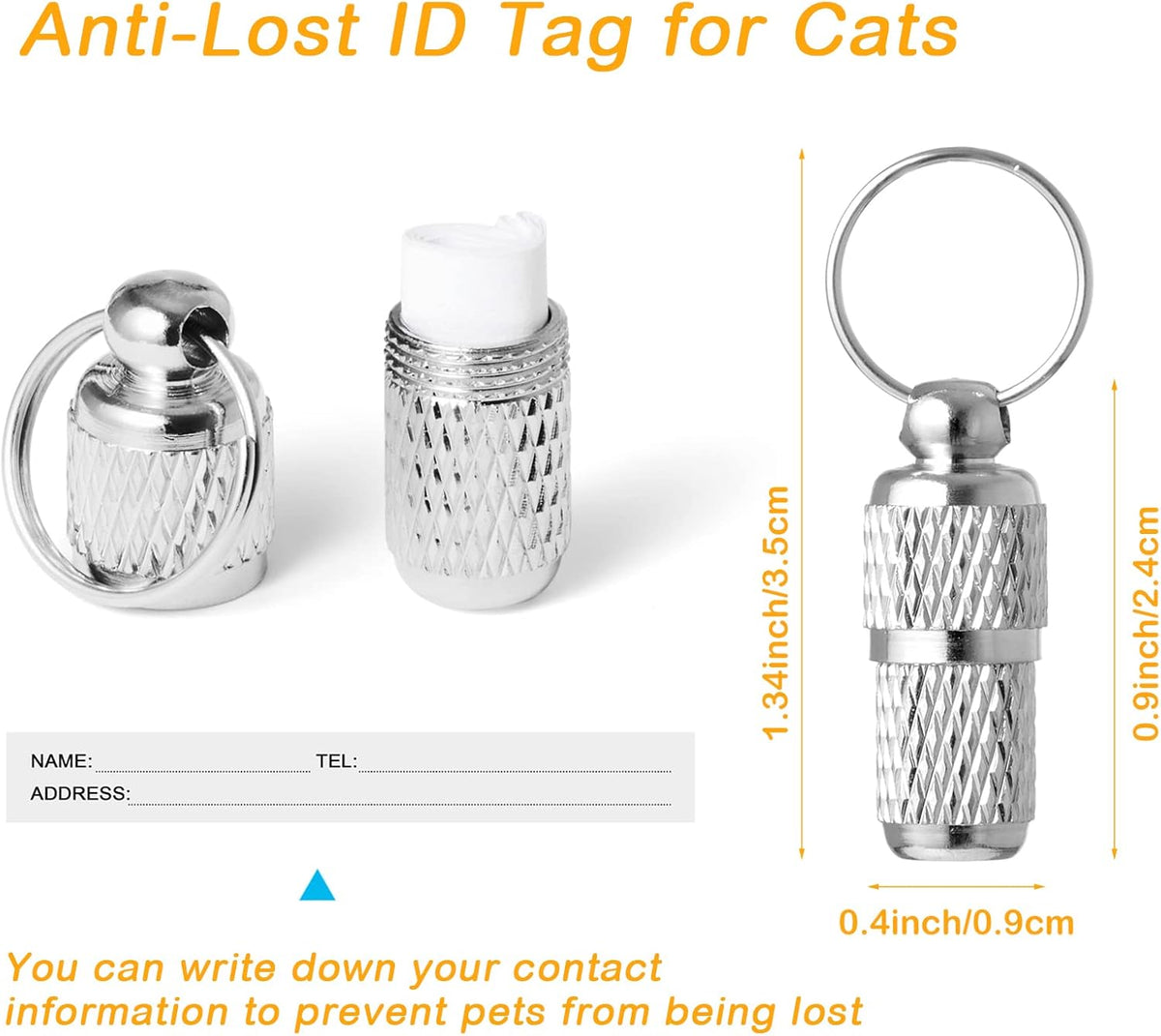 Cat Collar Set with 12 Collars and 2 ID Tags