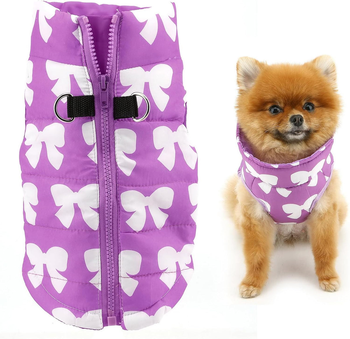 SMALLLEE_LUCKY_STORE Quilted Coat for Small Pets