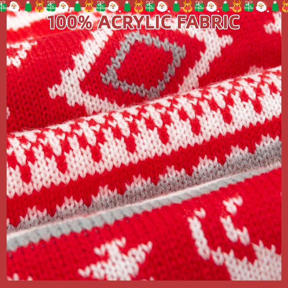 BINGPET Snowflake and Elk Pattern Dog Jumper