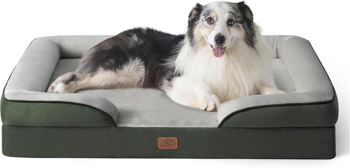 Bedsure Foam Dog Sofa Bed with Removable Cover