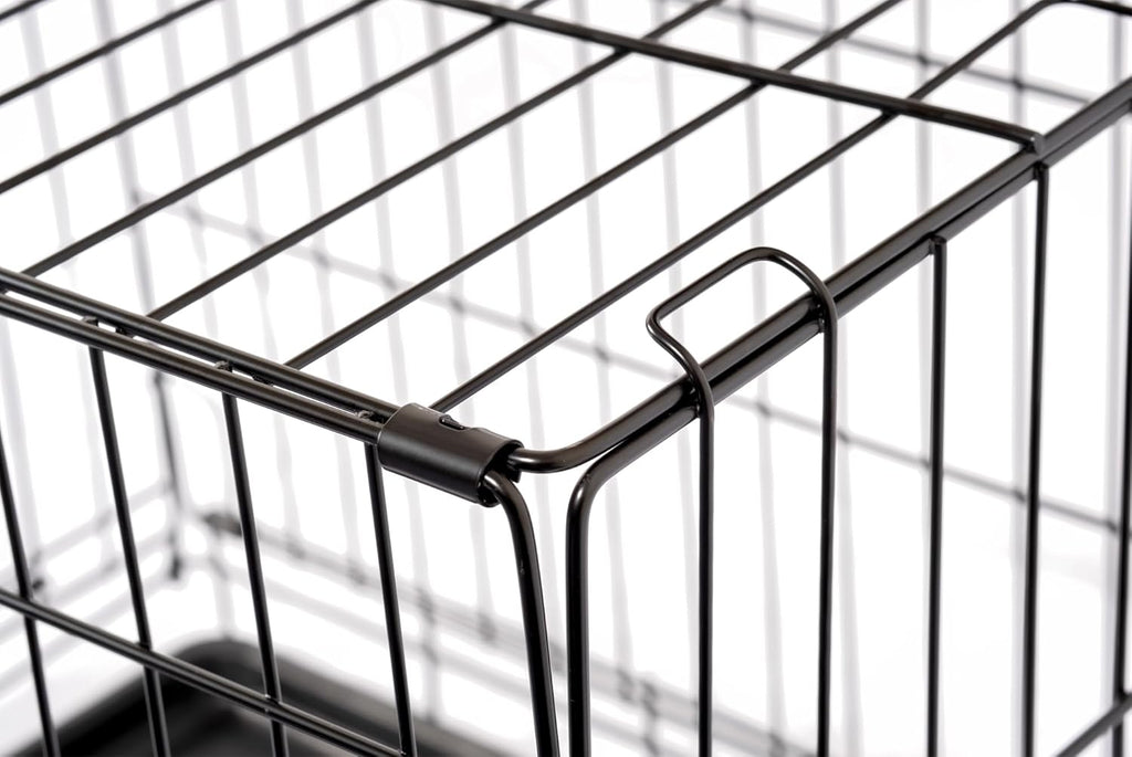 Two-Door Folding Metal Dog Crate