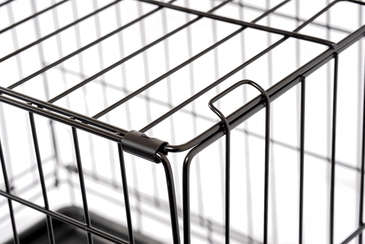 Two-Door Folding Metal Dog Crate