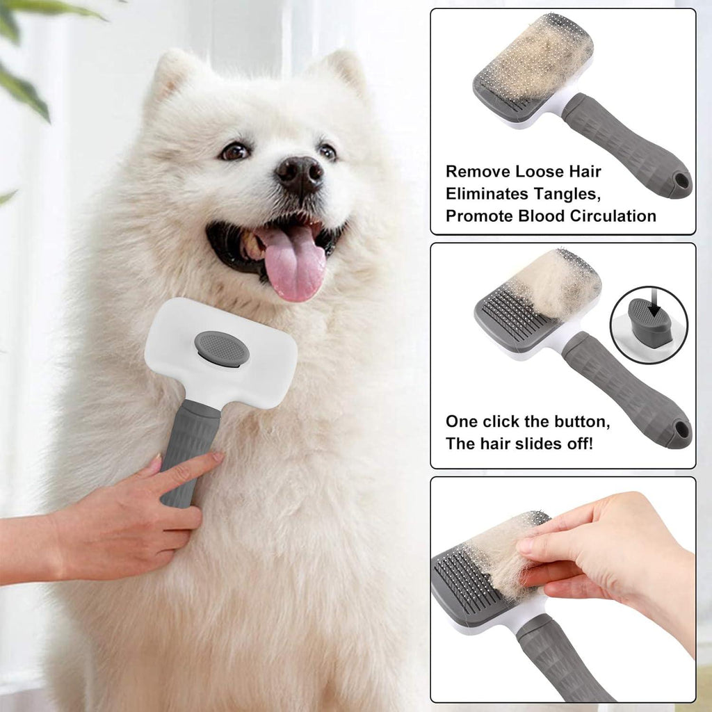 Elezenioc Self-Cleaning Pet Grooming Brush