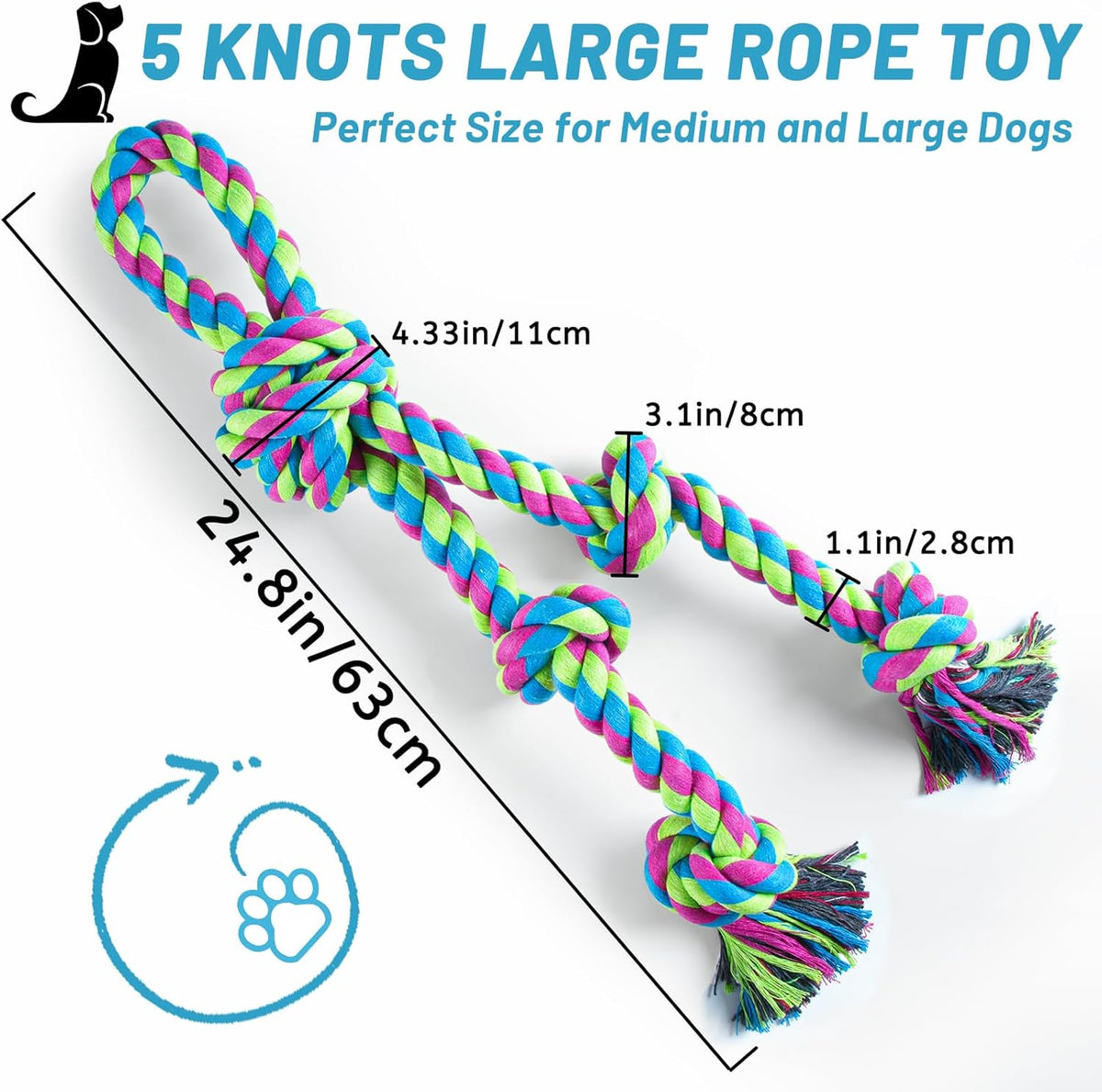 Aitmexcn Dog Rope Toys and Play Sets