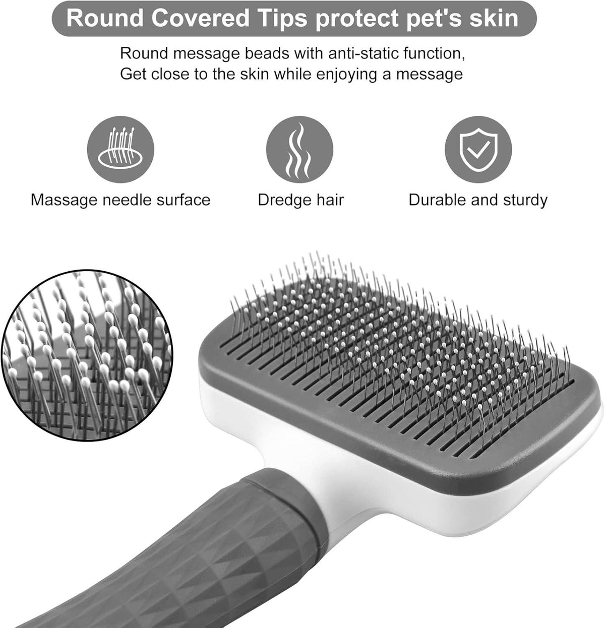 Elezenioc Self-Cleaning Pet Grooming Brush