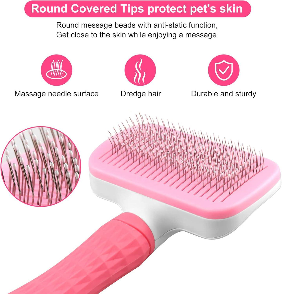 Elezenioc Self-Cleaning Pet Grooming Brush