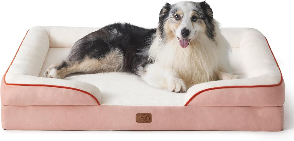 Bedsure Foam Dog Sofa Bed with Removable Cover