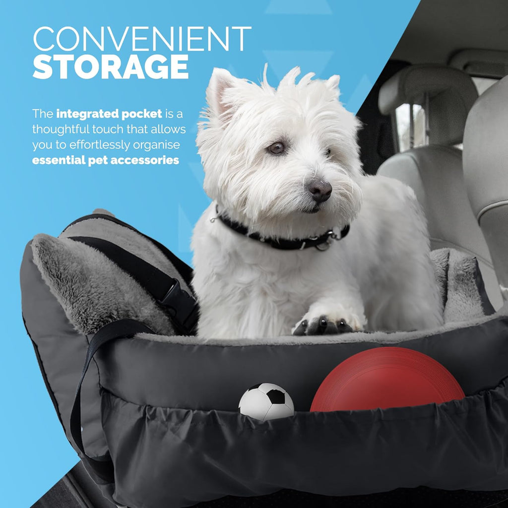 FurDreams Padded Dog Car Booster Seat