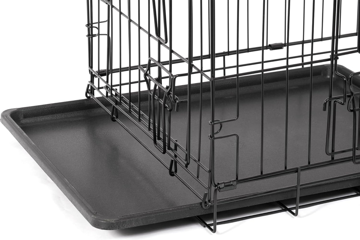 Two-Door Folding Metal Dog Crate