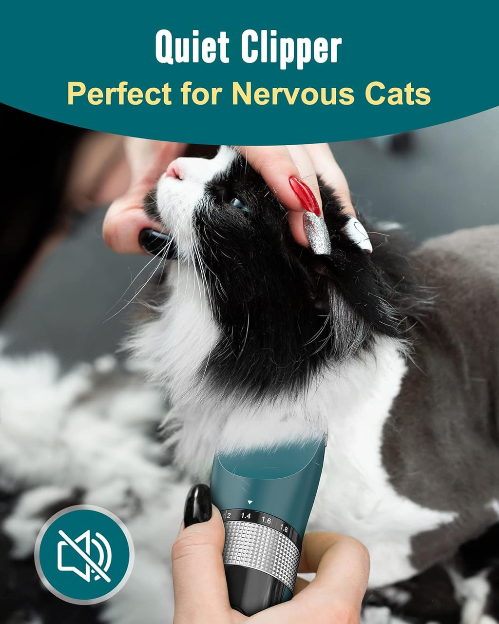 oneisall Five-Speed Cordless Pet Clippers