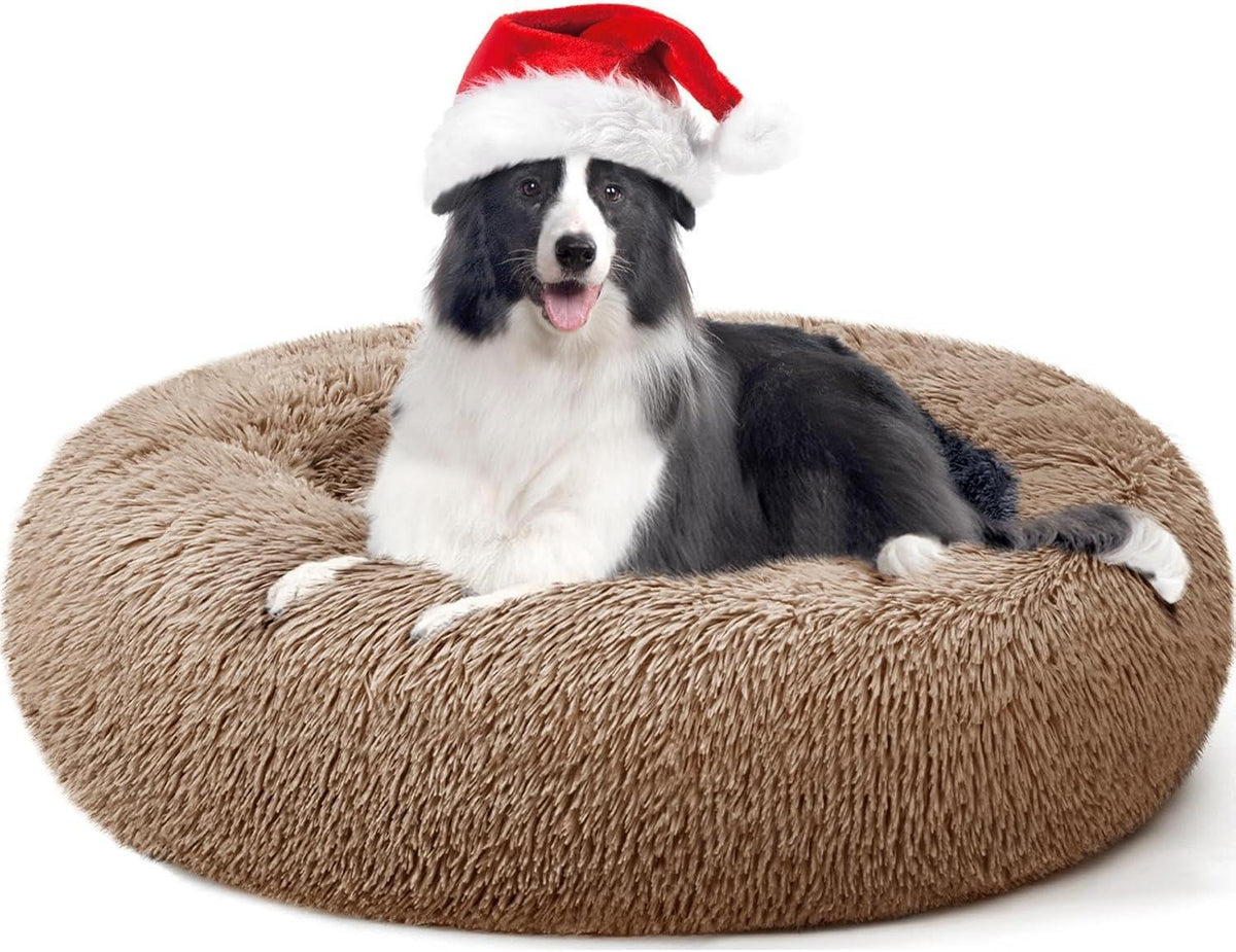 YOJOGEE Faux-Fur Donut Pet Bed