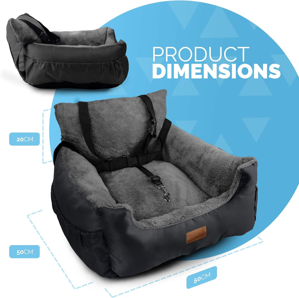 FurDreams Padded Dog Car Booster Seat