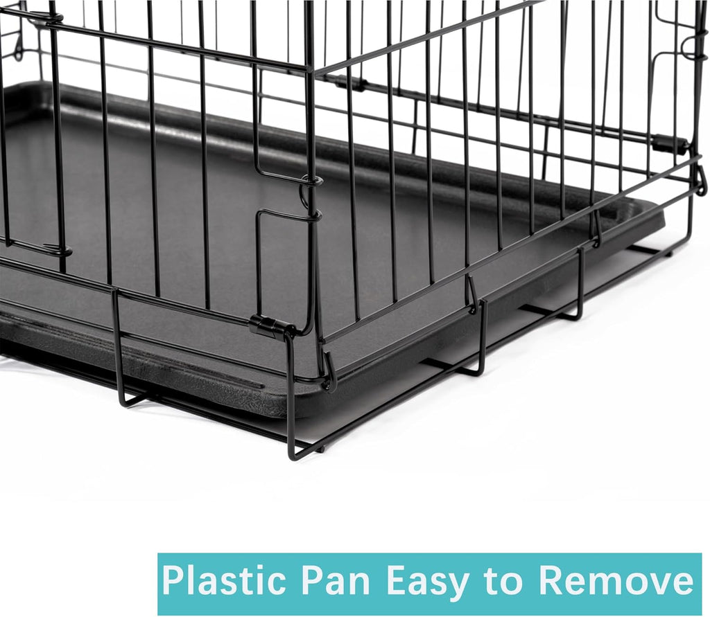 Two-Door Folding Metal Dog Crate
