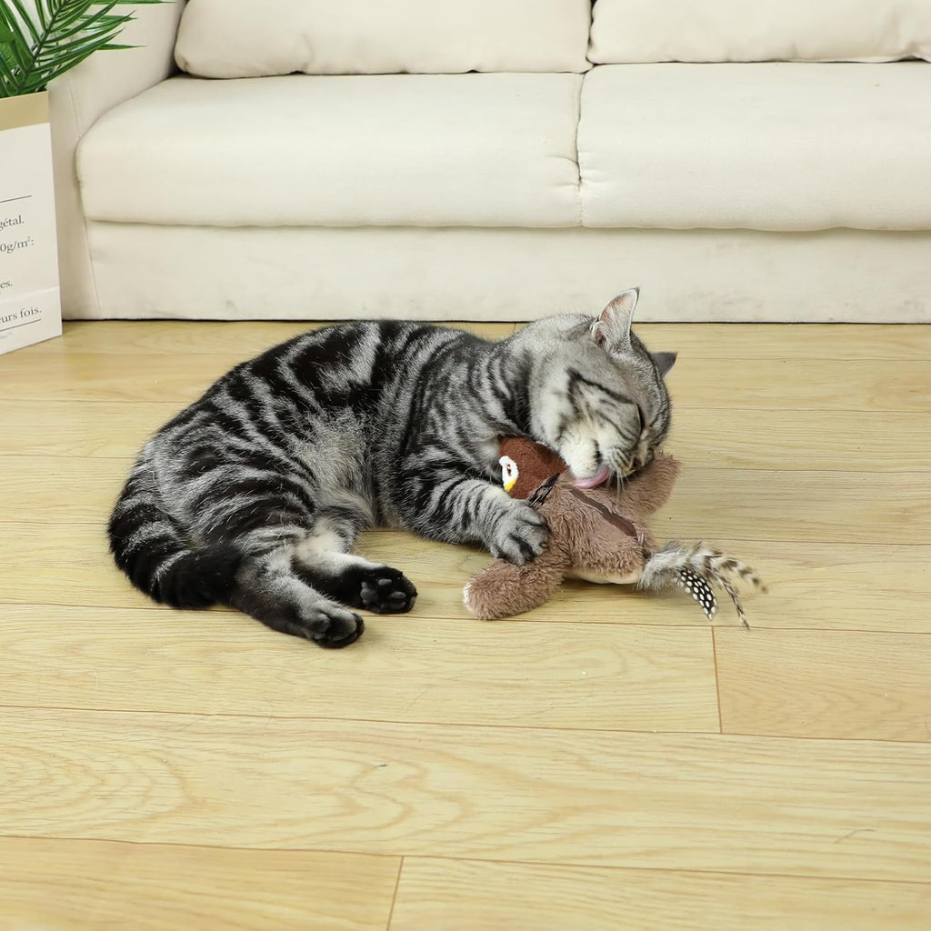 Nepfaivy Rechargeable Flapping Bird Cat Toy