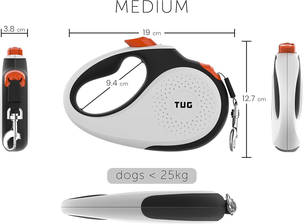 TUG Retractable Tape Dog Lead