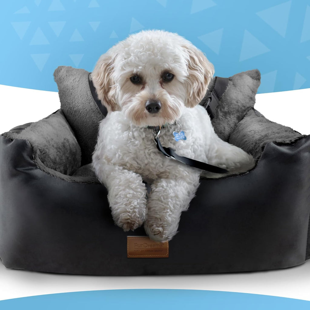 FurDreams Padded Dog Car Booster Seat