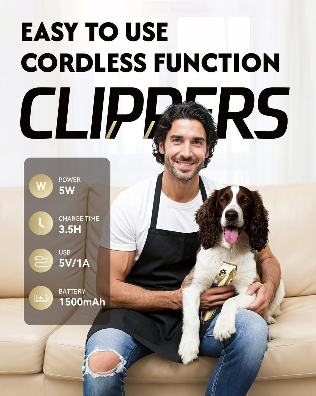 Coldspot Cordless Pet Grooming Clippers