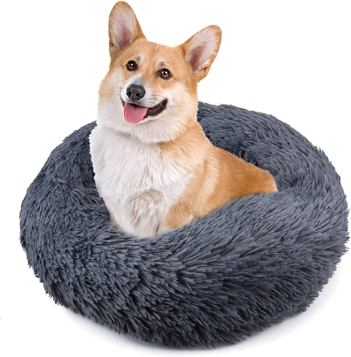 UUEMB Plush Donut Bed for Dogs and Cats