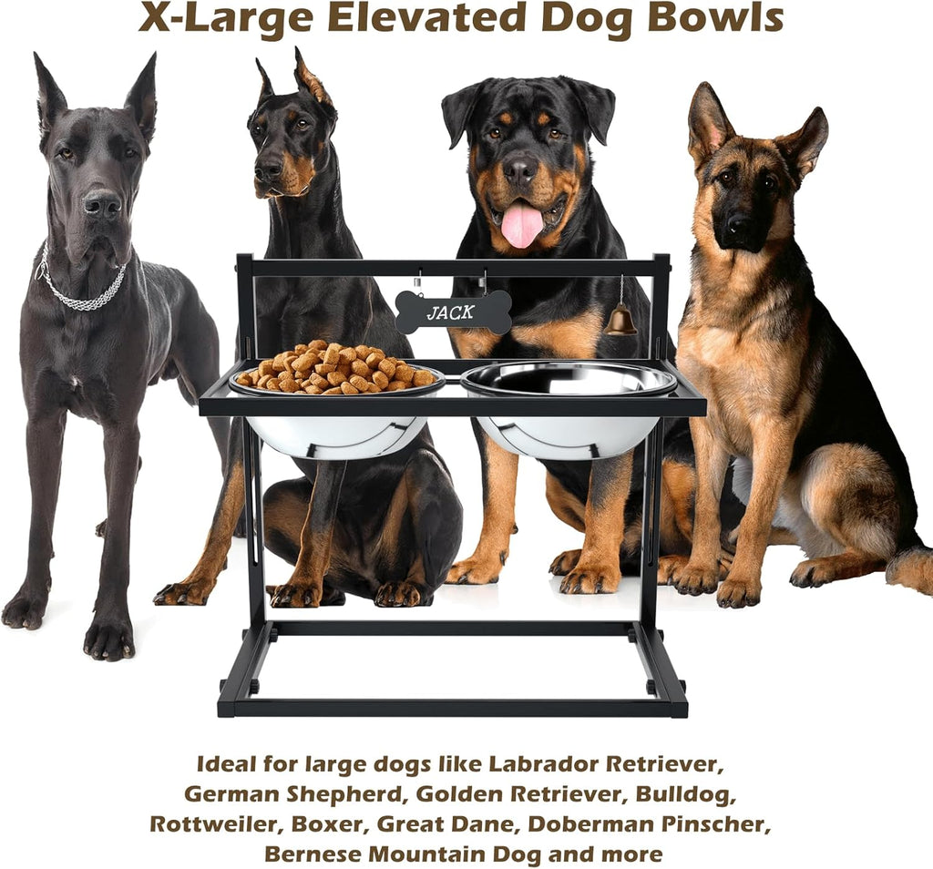ADENGL Height-Adjustable Dog Feeding Stand